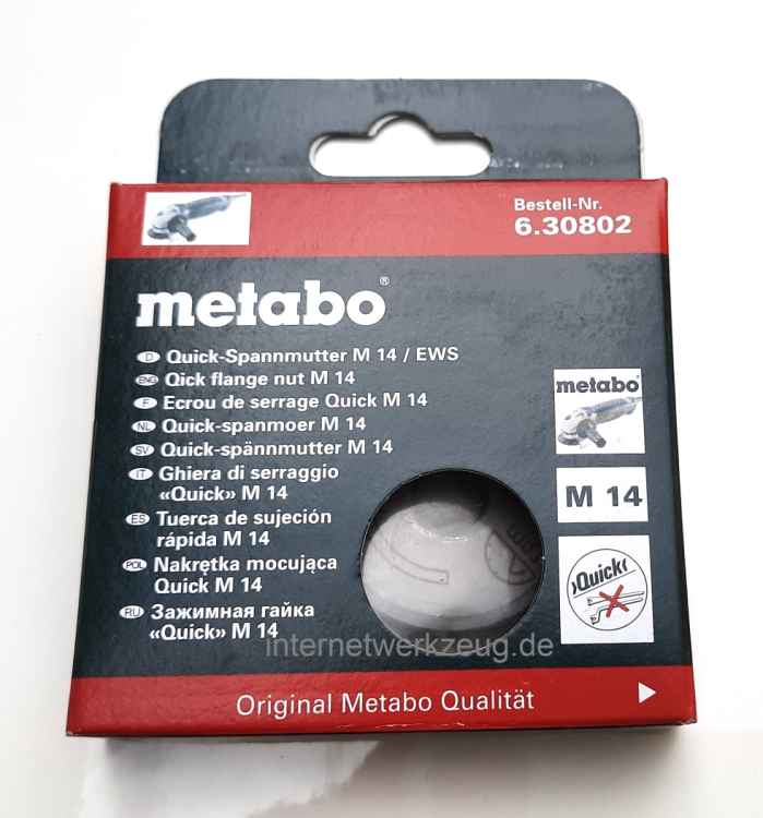 Metabo Quick-Schnellspannmutter M 14 / EWS, originalverpackt